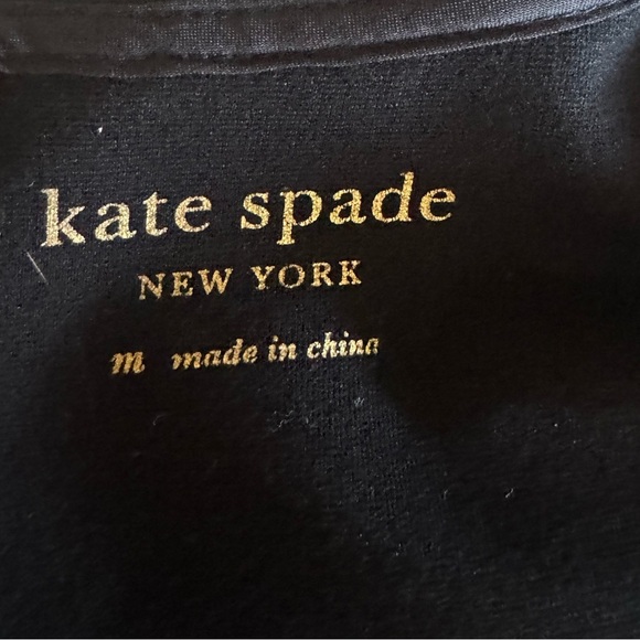 Kate Spade Bell Sleeve Stretch Ponte Fit & Flare Dress - Black - Size Medium - Picture 9 of 9